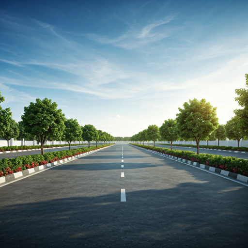 Landscaped residential plot development